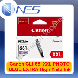 Canon Genuine CLI-681XXL PHOTO BLUE EXTRA High Yield Ink Cartridge for TS8160/TS9160